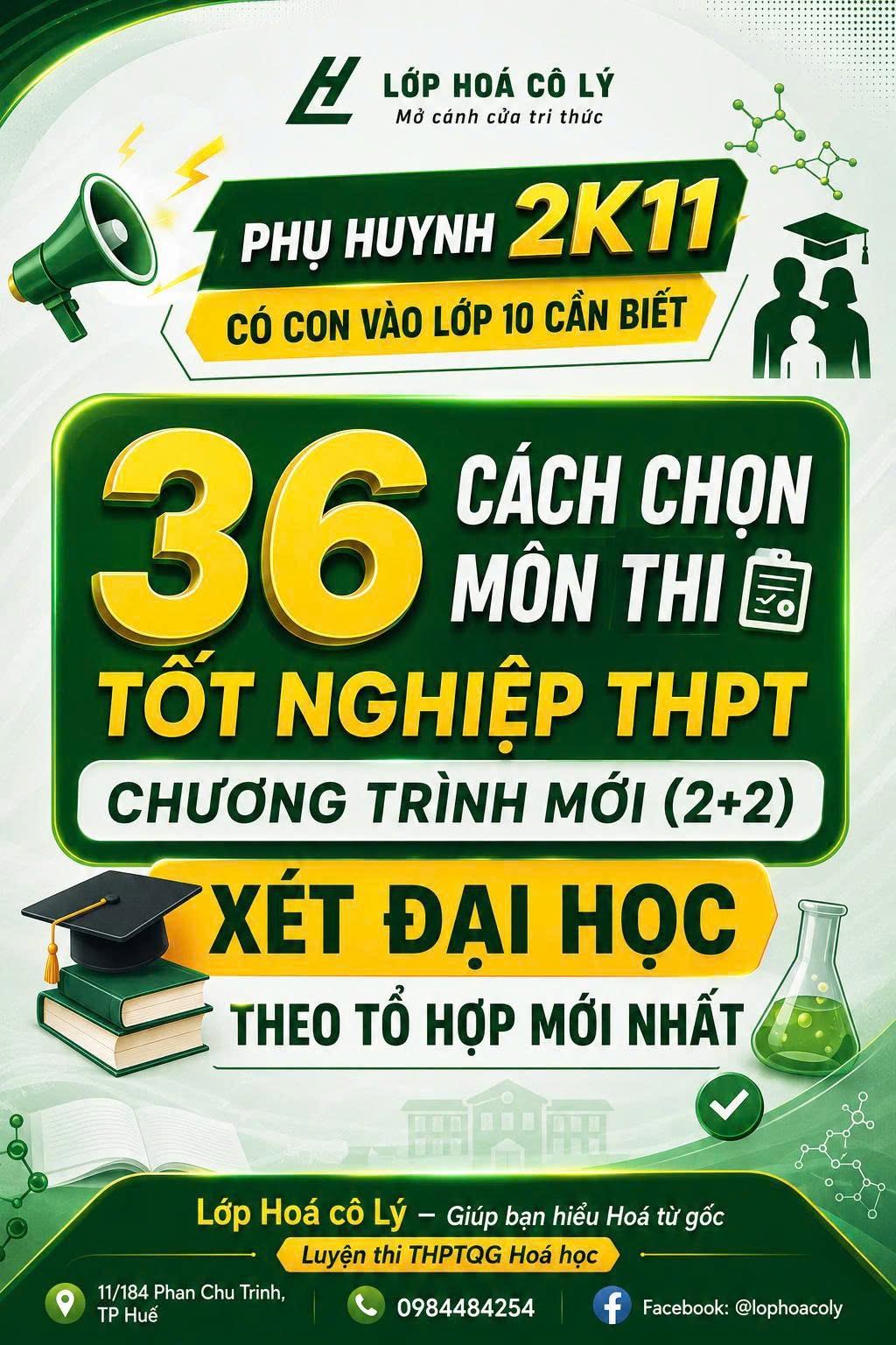36 cách chọn tổ hợp môn