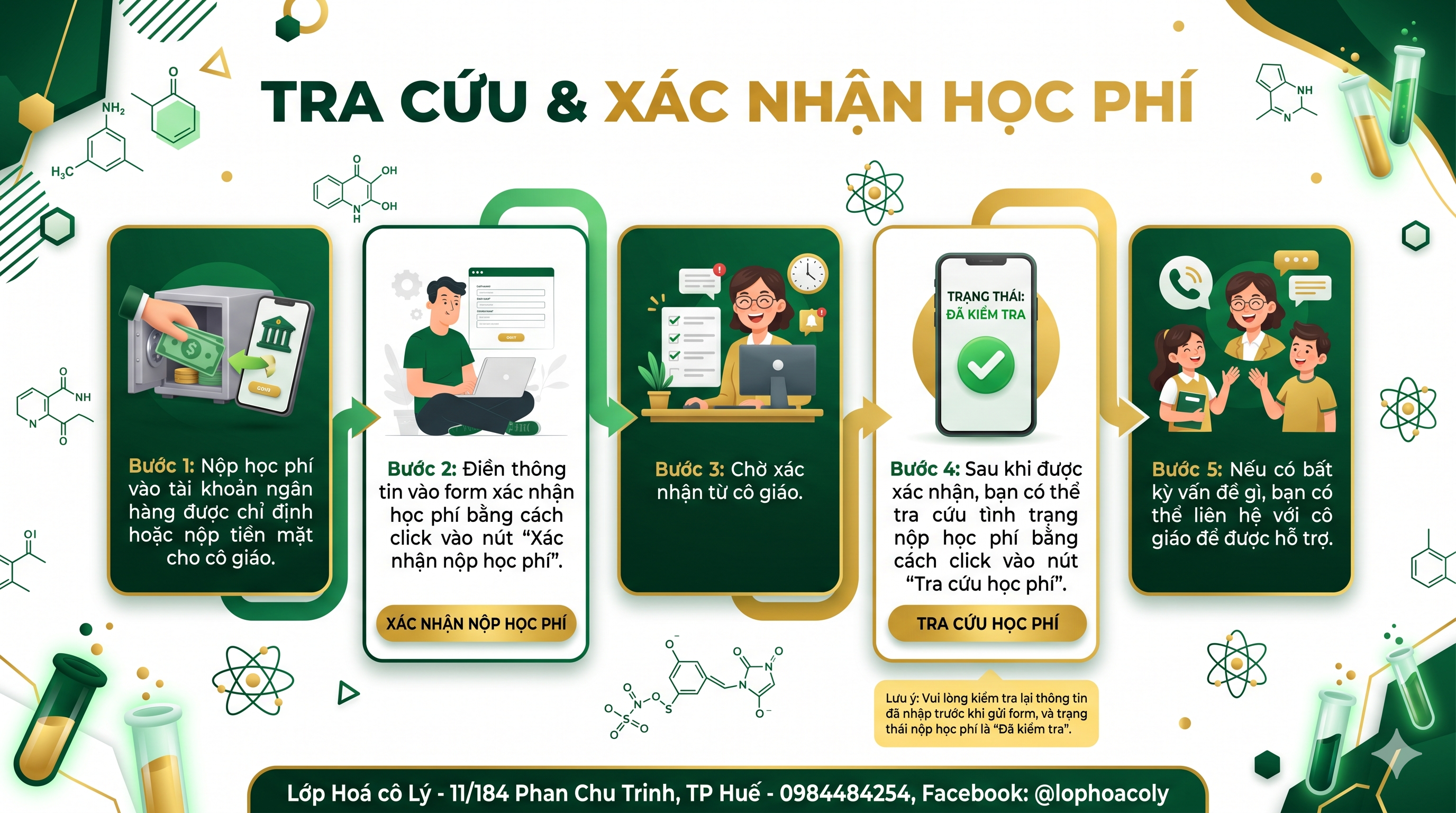 Hướng dẫn tra cứu học phí